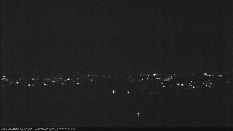 Lake Travis webcam, October 20, 2023 10:00 PM CT