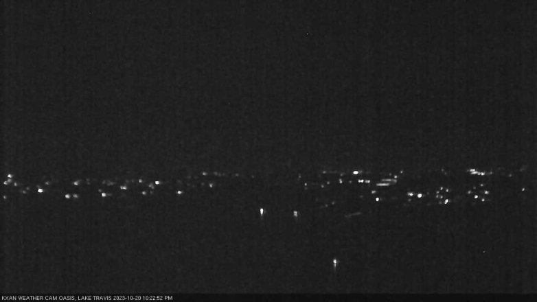 Lake Travis webcam, October 20, 2023 10:25 PM CT