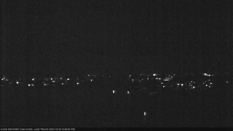 Lake Travis webcam, October 20, 2023 10:45 PM CT