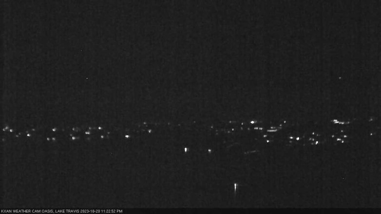 Lake Travis webcam, October 20, 2023 11:25 PM CT