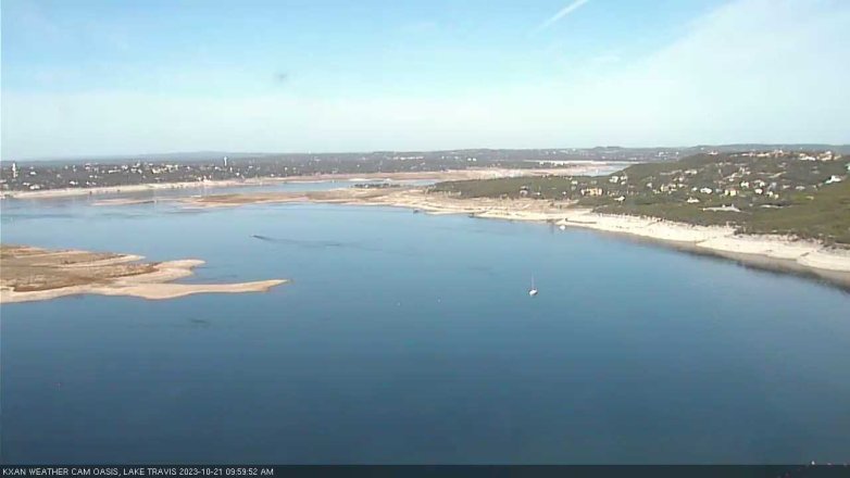 Lake Travis webcam, October 21, 2023 10:00 AM CT
