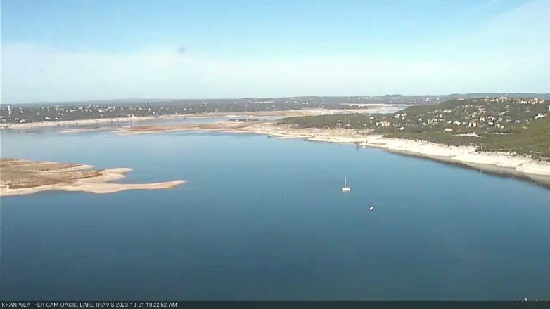 Lake Travis webcam, October 21, 2023 10:25 AM CT