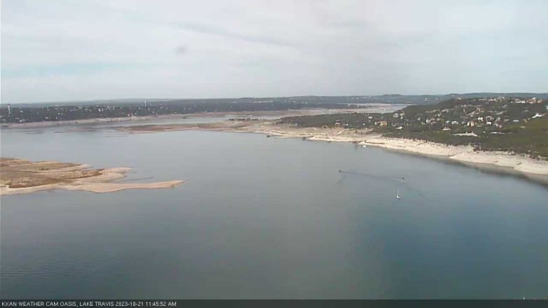 Lake Travis webcam, October 21, 2023 11:45 AM CT