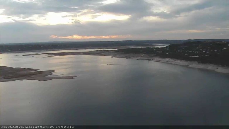Lake Travis webcam, October 21, 2023 6:45 PM CT