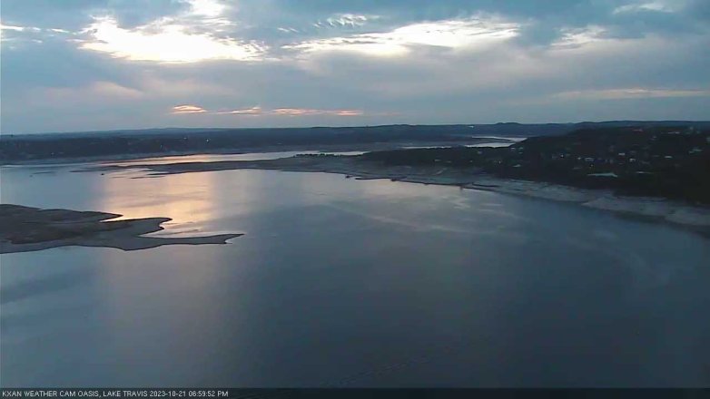 Lake Travis webcam, October 21, 2023 7:00 PM CT