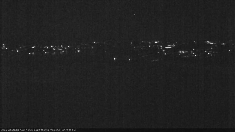 Lake Travis webcam, October 21, 2023 8:25 PM CT