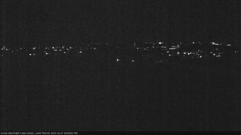 Lake Travis webcam, October 21, 2023 10:00 PM CT