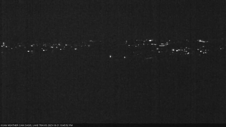 Lake Travis webcam, October 21, 2023 10:45 PM CT