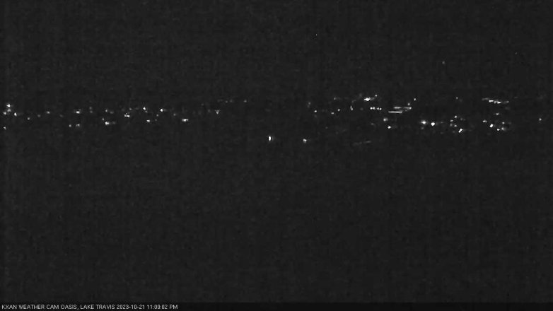Lake Travis webcam, October 21, 2023 11:00 PM CT