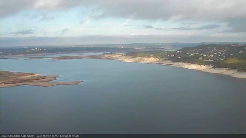 Lake Travis webcam, October 22, 2023 9:00 AM CT