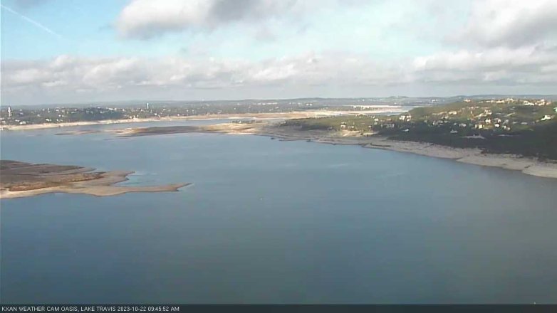 Lake Travis webcam, October 22, 2023 9:45 AM CT