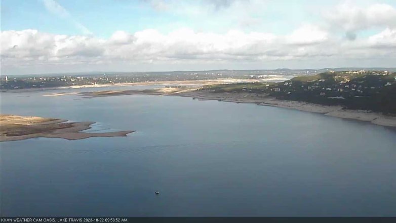 Lake Travis webcam, October 22, 2023 10:00 AM CT