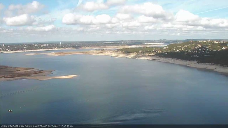 Lake Travis webcam, October 22, 2023 10:45 AM CT