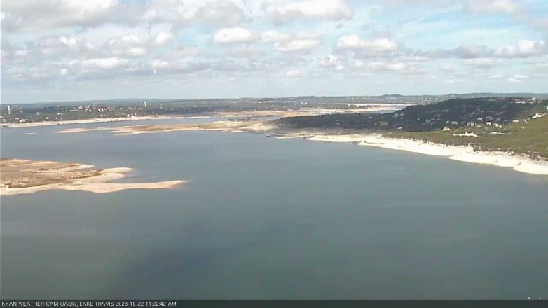 Lake Travis webcam, October 22, 2023 11:25 AM CT