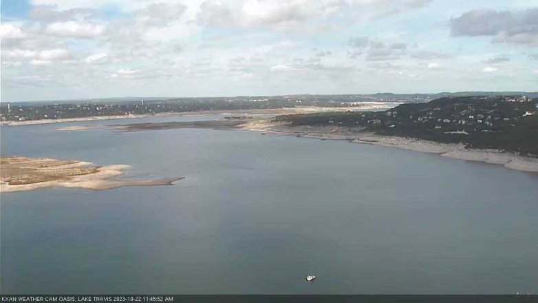 Lake Travis webcam, October 22, 2023 11:45 AM CT