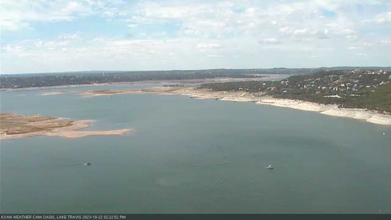 Lake Travis webcam, October 22, 2023 2:25 PM CT