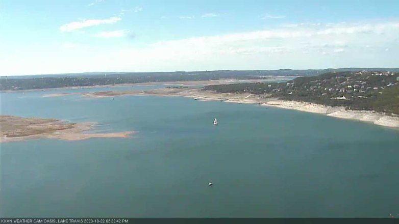 Lake Travis webcam, October 22, 2023 3:25 PM CT