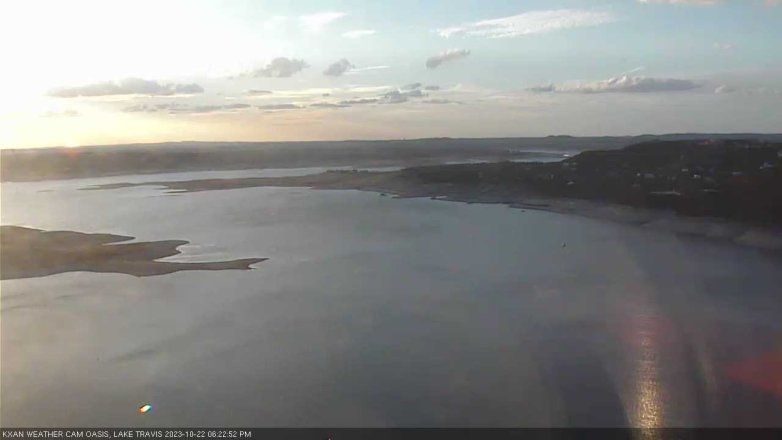 Lake Travis webcam, October 22, 2023 6:25 PM CT