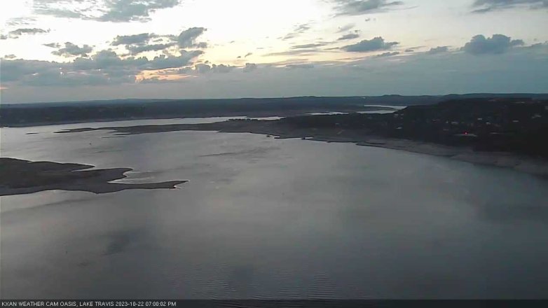 Lake Travis webcam, October 22, 2023 7:00 PM CT