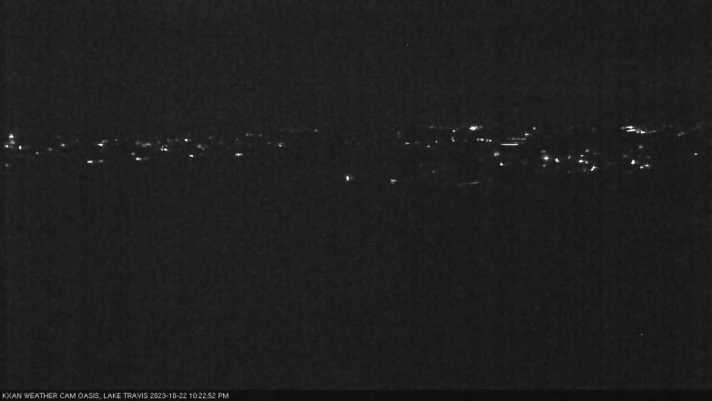 Lake Travis webcam, October 22, 2023 10:25 PM CT