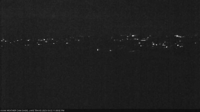 Lake Travis webcam, October 22, 2023 11:00 PM CT
