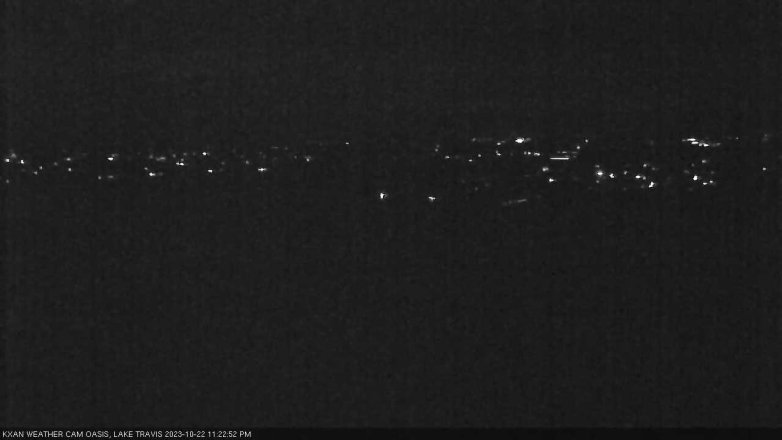 Lake Travis webcam, October 22, 2023 11:25 PM CT