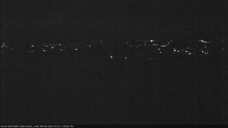 Lake Travis webcam, October 22, 2023 11:45 PM CT