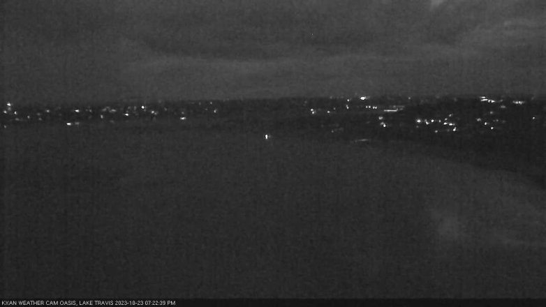 Lake Travis webcam, October 23, 2023 7:25 PM CT
