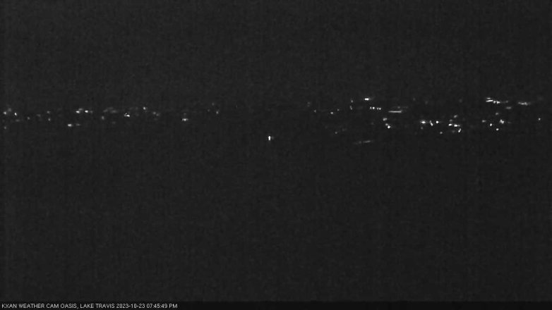 Lake Travis webcam, October 23, 2023 7:45 PM CT