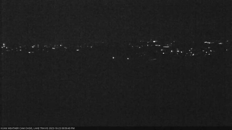Lake Travis webcam, October 23, 2023 10:00 PM CT