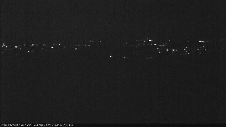 Lake Travis webcam, October 23, 2023 10:45 PM CT