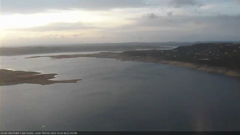 Lake Travis webcam, October 24, 2023 6:25 PM CT