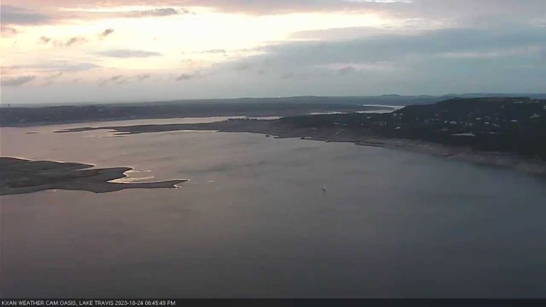 Lake Travis webcam, October 24, 2023 6:45 PM CT