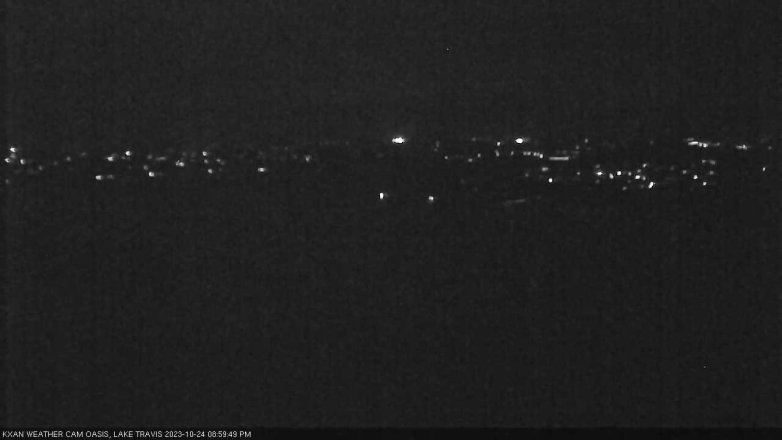 Lake Travis webcam, October 24, 2023 9:00 PM CT