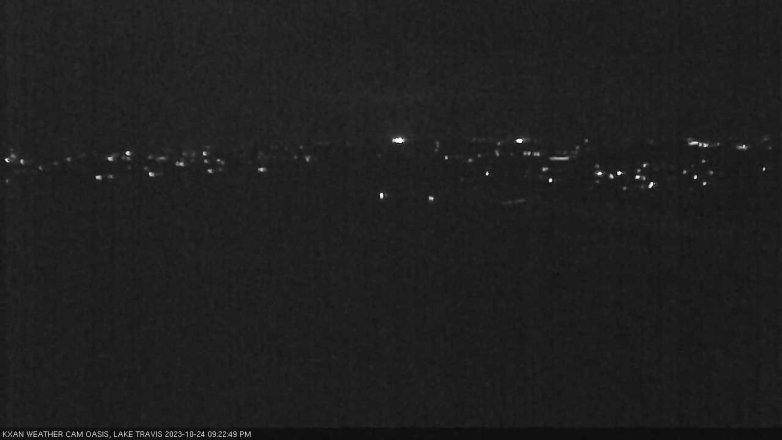 Lake Travis webcam, October 24, 2023 9:25 PM CT