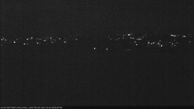 Lake Travis webcam, October 24, 2023 10:00 PM CT