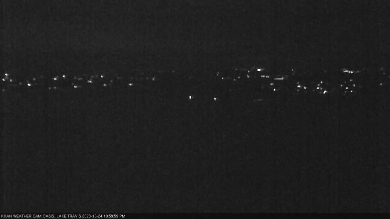 Lake Travis webcam, October 24, 2023 11:00 PM CT