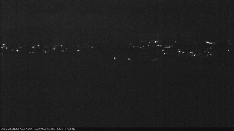 Lake Travis webcam, October 24, 2023 11:25 PM CT