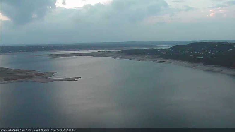 Lake Travis webcam, October 25, 2023 6:45 PM CT