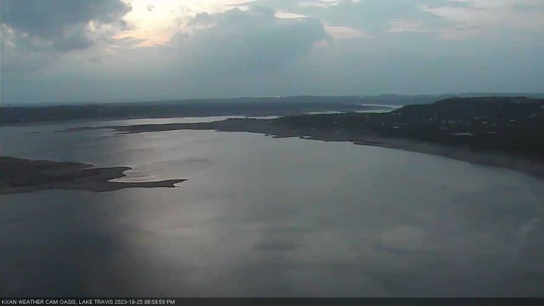 Lake Travis webcam, October 25, 2023 7:00 PM CT