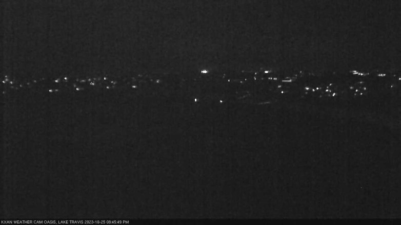 Lake Travis webcam, October 25, 2023 8:45 PM CT