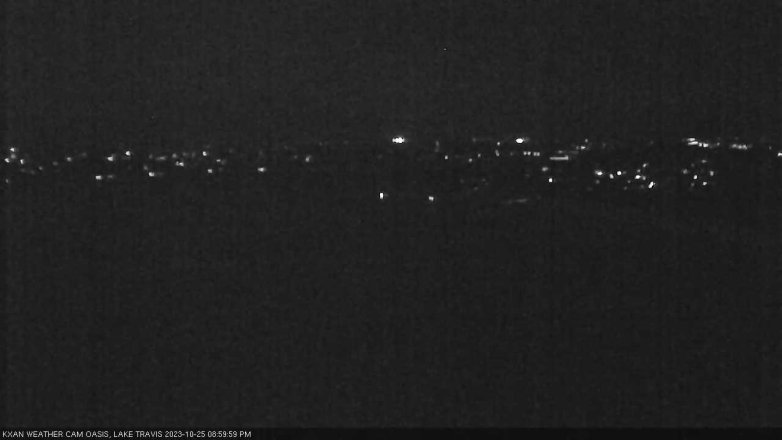 Lake Travis webcam, October 25, 2023 9:00 PM CT