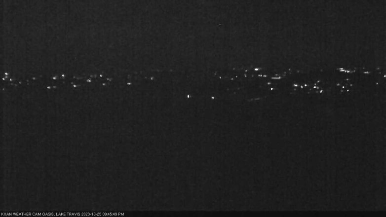 Lake Travis webcam, October 25, 2023 9:45 PM CT