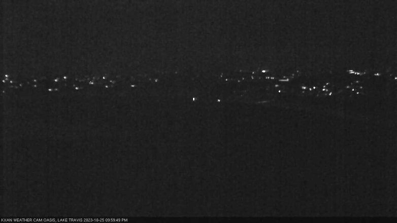 Lake Travis webcam, October 25, 2023 10:00 PM CT