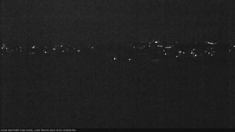 Lake Travis webcam, October 25, 2023 11:00 PM CT