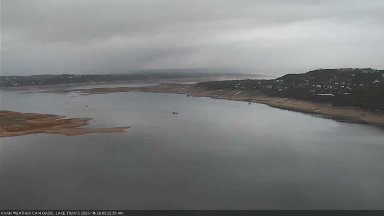 Lake Travis webcam, October 26, 2023 9:25 AM CT