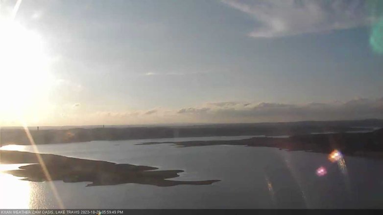 Lake Travis webcam, October 26, 2023 6:00 PM CT