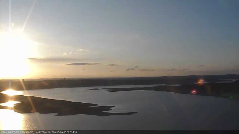 Lake Travis webcam, October 26, 2023 6:25 PM CT