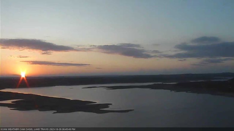 Lake Travis webcam, October 26, 2023 6:45 PM CT