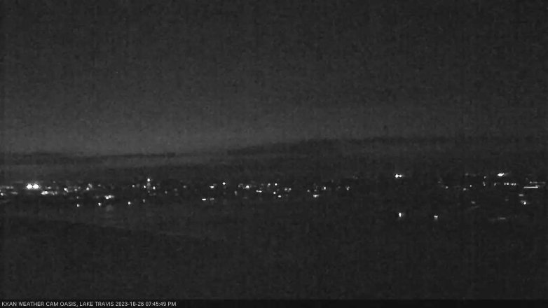 Lake Travis webcam, October 26, 2023 7:45 PM CT